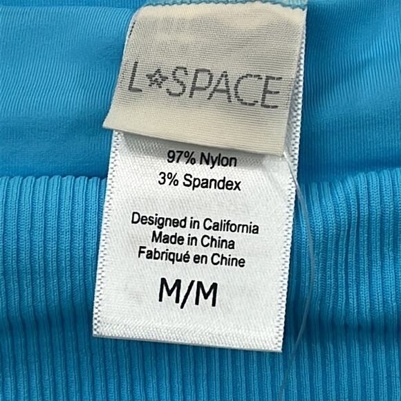 NEW L*Space‎ Medium Blue Womens Bathing Suit Bikini Bottom - Picture 5 of 11